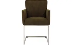 Goossens excellent eetkamerstoel tom groen micro leer - 8229428-01