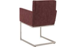 Goossens excellent eetkamerstoel tom rood micro leer - 8229429-02