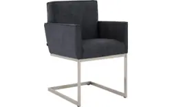 Goossens excellent eetkamerstoel tom blauw micro leer - 8229430-01