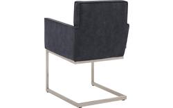 Goossens excellent eetkamerstoel tom blauw micro leer - 8229430-02