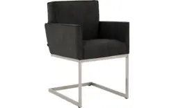 Goossens excellent eetkamerstoel tom grijs micro leer - 8229431-01