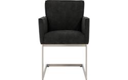Goossens excellent eetkamerstoel tom grijs micro leer - 8229431-01