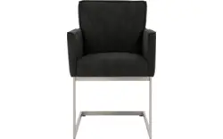 Goossens excellent eetkamerstoel tom grijs micro leer - 8229431-01