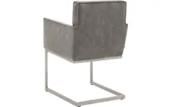 Goossens excellent eetkamerstoel tom grijs micro leer - 8229432-01