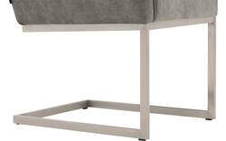 Goossens excellent eetkamerstoel tom grijs micro leer - 8229432-01