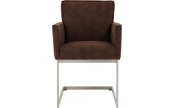 Goossens excellent eetkamerstoel tom bruin micro leer - 8229433-01