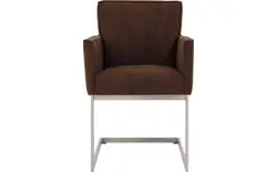 Goossens excellent eetkamerstoel tom bruin micro leer - 8229433-01