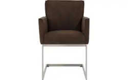 Goossens excellent eetkamerstoel tom bruin micro leer - 8229434-01