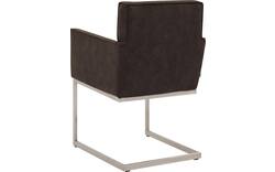 Goossens excellent eetkamerstoel tom bruin micro leer - 8229435-01