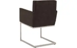 Goossens excellent eetkamerstoel tom bruin micro leer - 8229435-01