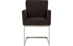 Goossens excellent eetkamerstoel tom bruin micro leer - 8229435-01