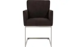 Goossens excellent eetkamerstoel tom bruin micro leer - 8229435-01