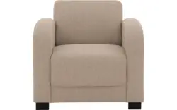 Stof grof geweven beige
