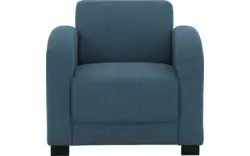 Stof grof geweven blauw