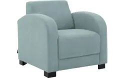 Goossens fauteuil my style blauw microvezel - 8229446-01