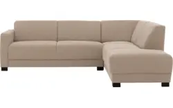 Stof grof geweven beige