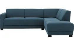 Stof grof geweven blauw