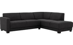 Goossens loungebank my style zwart stof - 8229467-02