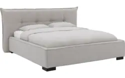 Goossens gestoffeerd bedframe bolzano grijs stof - 8229491-01