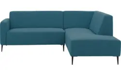 Goossens hoekbank key west blauw stof - 8229527-01-gespiegeld