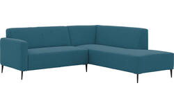 Goossens hoekbank key west blauw stof - 8229527-02-gespiegeld