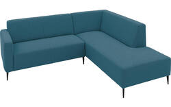 Goossens hoekbank key west blauw stof - 8229527-01-gespiegeld