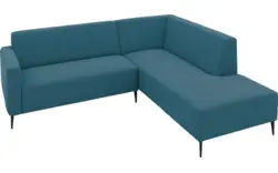 Goossens hoekbank key west blauw stof - 8229527-01-gespiegeld