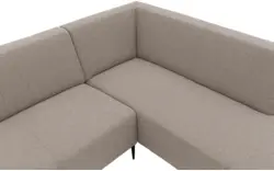 Goossens hoekbank key west grijs stof - 8229529-01-gespiegeld