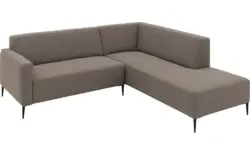 Goossens hoekbank key west bruin stof - 8229530-01-gespiegeld