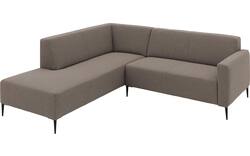 Goossens hoekbank key west bruin stof - 8229530-01