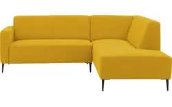 Goossens hoekbank key west geel stof - 8229531-01-gespiegeld