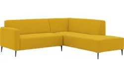 Goossens hoekbank key west geel stof - 8229531-01-gespiegeld