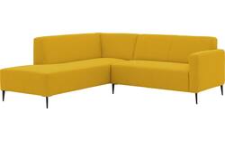Goossens hoekbank key west geel stof - 8229531-02