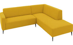 Goossens hoekbank key west geel stof - 8229531-01-gespiegeld