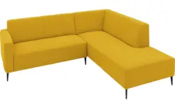 Goossens hoekbank key west geel stof - 8229531-01-gespiegeld