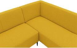 Goossens hoekbank key west geel stof - 8229531-01-gespiegeld