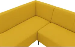 Goossens hoekbank key west geel stof - 8229531-01