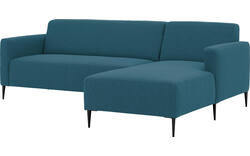 Goossens loungebank key west blauw stof - 8229533-02-gespiegeld