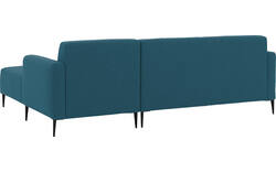 Goossens loungebank key west blauw stof - 8229533-01-gespiegeld