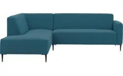Goossens hoekbank key west blauw stof - 8229538-01-gespiegeld