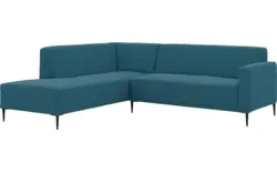 Goossens hoekbank key west blauw stof - 8229538-01-gespiegeld