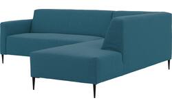 Goossens hoekbank key west blauw stof - 8229538-01
