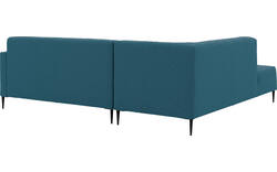 Goossens hoekbank key west blauw stof - 8229538-01-gespiegeld