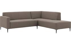 Goossens hoekbank key west bruin stof - 8229541-02