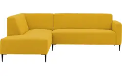 Goossens hoekbank key west geel stof - 8229542-01-gespiegeld