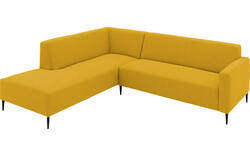 Goossens hoekbank key west geel stof - 8229542-01-gespiegeld