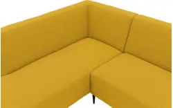 Goossens hoekbank key west geel stof - 8229542-01-gespiegeld
