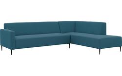 Goossens hoekbank key west blauw stof - 8229544-02