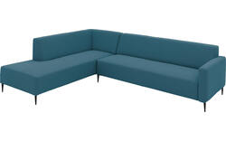 Goossens hoekbank key west blauw stof - 8229544-01-gespiegeld