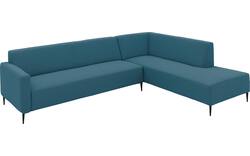 Goossens hoekbank key west blauw stof - 8229544-01